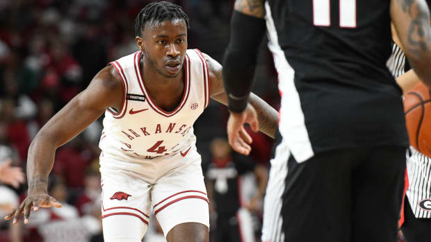 Razorbacks Devo Davis against Georgia